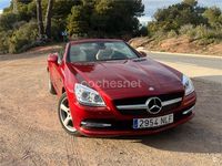 Usado Mercedes SLK200 184 CV (135 kW) 2016 Rojo Descapotable