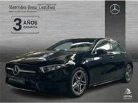 Usado Mercedes A180 AMG line 136 CV (100 kW) 2025 Negro cosmos Berlina