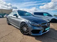 Usado Mercedes C300 AMG line 245 CV (180 kW) 2016 Gris Coupe