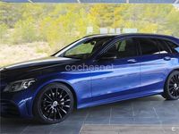 Usado Mercedes C200 150 CV (110 kW) 2019 Azul Familiar
