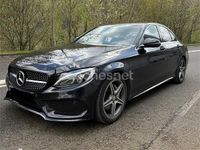 Usado Mercedes C200 AMG 136 CV (100 kW) 2017 Negro Berlina