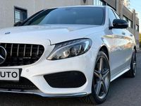 Usado Mercedes C220 AMG line 170 CV (125 kW) 2016 Blanco Berlina