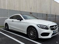 Usado Mercedes C220 AMG line 170 CV (125 kW) 2017 Blanco Coupe