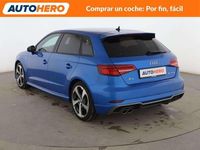 Usado Audi A3 S-Line 150 CV (110 kW) 2018 Azul Berlina