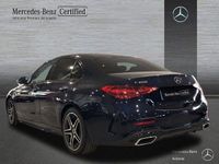 Usado Mercedes C200 AMG line 204 CV (150 kW) 2021 Azul cavansita