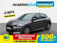 Usado Peugeot 208 Active 100 CV (73 kW) 2023 Gris Utilitario