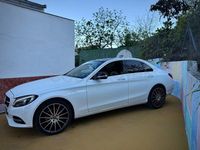 Usado Mercedes C220 AMG line 170 CV (125 kW) 2015 Blanco Berlina