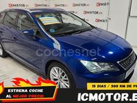 Usado Seat Leon Style 130 CV (95 kW) 2018 Azul Berlina