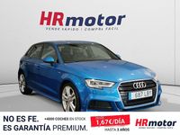 Usado Audi A3 S-Line 116 CV (85 kW) 2019 Azul Berlina