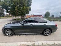 Usado Mercedes C220 AMG line 170 CV (125 kW) 2017 Gris / plata Berlina