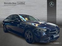 Usado Mercedes C220 AMG line 200 CV (147 kW) 2022 Cavansitblau  metallic paint Berlina
