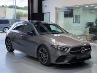 Usado Mercedes A180 AMG line 116 CV (85 kW) 2018 Gris Utilitario
