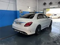 Usado Mercedes C250 AMG line 204 CV (150 kW) 2014 Blanco Berlina