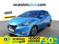 Usado Nissan Micra N-Connecta 90 CV (66 kW) 2017 Azul Utilitario