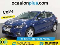 Usado Seat Ibiza Style 90 CV (66 kW) 2018 Azul Utilitario
