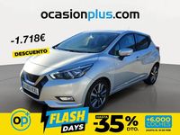 Usado Nissan Micra Acenta 90 CV (66 kW) 2019 Gris / plata Berlina