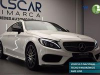Usado Mercedes C220 AMG line 170 CV (125 kW) 2017 Blanco Coupe