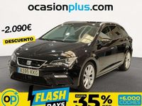 Usado Seat Leon ST FR 125 CV (91 kW) 2018 Negro Familiar