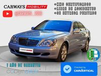 Usado Mercedes S500 306 CV (225 kW) 2004 Gris / plata Berlina