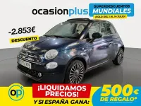 Usado Fiat 500C Lounge 69 CV (50 kW) 2018 Azul Descapotable