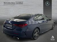 Usado Mercedes C220 AMG line 200 CV (147 kW) 2025 Azul Berlina