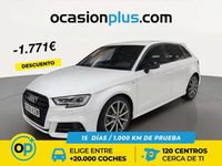 Usado Audi A3 S-Line 115 CV (84 kW) 2019 Blanco Berlina