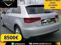 Usado Audi A3 Ambiente 105 CV (77 kW) 2013 Gris / plata Berlina