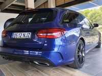 Usado Mercedes C200 150 CV (110 kW) 2019 Azul Familiar