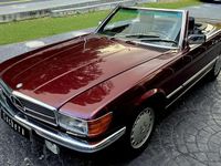 Usado Mercedes SL500 1986 Burdeos Descapotable