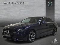 Usado Mercedes C220 AMG line 200 CV (147 kW) 2022 Azul Berlina