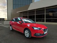 Usado Seat Leon Style 150 CV (110 kW) 2021 Granate Familiar