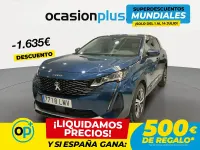 Usado Peugeot 3008 Allure 130 CV (95 kW) 2021 Azul SUV