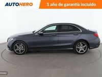 Usado Mercedes C200 AMG line 171 CV (125 kW) 2014 Gris Berlina
