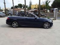 Usado Mercedes C200 184 CV (135 kW) 2016 Azul Descapotable