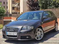 Usado Audi A3 S-Line 105 CV (77 kW) 2008 Negro Utilitario