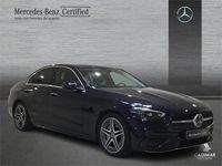 Usado Mercedes C220 AMG line 200 CV (147 kW) 2022 Azul Berlina