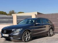 Usado Mercedes C220 AMG line 170 CV (125 kW) 2015 Gris Familiar