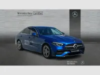 Usado Mercedes C200 AMG line 204 CV (150 kW) 2022 Azul Berlina