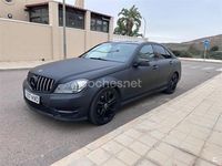 Usado Mercedes C200 136 CV (100 kW) 2013 Negro Berlina