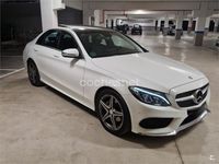 Usado Mercedes C220 AMG line 170 CV (125 kW) 2016 Blanco Berlina