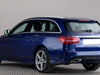 Usado Mercedes C220 AMG line 170 CV (125 kW) 2015 Azul Familiar