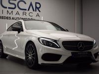 Usado Mercedes C220 AMG line 170 CV (125 kW) 2017 Blanco Coupe