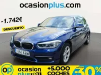 Usado BMW 118 150 CV (110 kW) 2017 Azul Utilitario