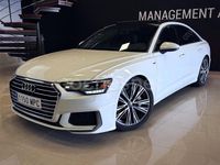 Usado Audi A6 S-Line 340 CV (250 kW) 2019 Blanco Berlina