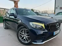 Usado Mercedes GLC220 AMG line 170 CV (125 kW) 2016 Azul SUV