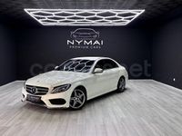 Usado Mercedes C220 AMG line 170 CV (125 kW) 2016 Blanco Berlina
