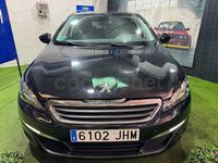 Usado Peugeot 308 Style 130 CV (95 kW) 2015 Negro Berlina