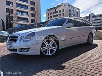 Usado Mercedes E220 Avantgarde 170 CV (125 kW) 2008 Blanco Familiar