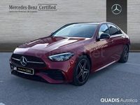 Usado Mercedes C220 200 CV (147 kW) 2022 Granate Berlina