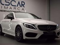 Usado Mercedes C220 AMG line 170 CV (125 kW) 2017 Blanco Coupe